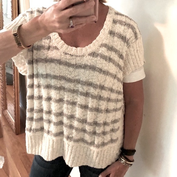 Free People Wide Rib Striped Top - Picture 7 of 12